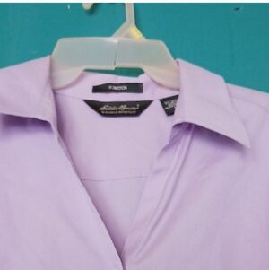 Eddie Bauer Women's Light Purple Button Down Shirt
